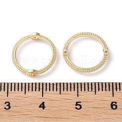 ラックメッキ合金ビードフレーム  丸いリング  14KGP本金メッキ  13x3mm  穴：1.6mm&nbsp;PALLOY-D025-04C-G-01