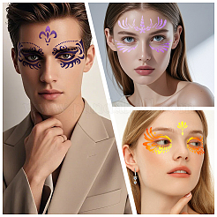 2 Sets 2 Styles Human Face PET Drawing Painting Stencils Templates&nbsp;DIY-GF0012-77B