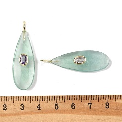 Natural Green Fluorite Pendants&nbsp;G-D357-03G