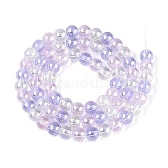 Electroplate Glass Beads Strands&nbsp;X-EGLA-N019-6mm-06