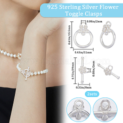 1Pc 925 Sterling Silver Toggle Clasp&nbsp;STER-BBC0005-59