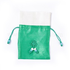 シルク包装袋  巾着袋  ミックスカラー  19.2~19.6x11.8~12.2cm&nbsp;ABAG-L010-A