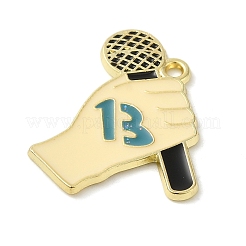 Alloy Enamel Pendants&nbsp;LS-ENAM-C022-02B-G