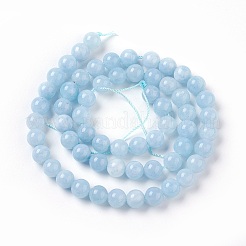 Dyed Natural White Jade Beads Strands&nbsp;G-P407-01