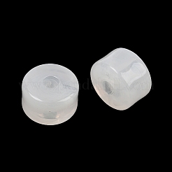 2色の不透明アクリル製天然石風ビーズ  コラム  ホワイト  12x8mm  穴：3mm  約526個/500g&nbsp;AC-CBA3EFE-02A