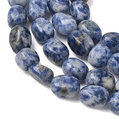 Natural Blue Spot Jasper Beads Strands&nbsp;G-C286-A01