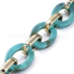 Handmade CCB Plastic Cable Chains&nbsp;AJEW-JB00682-02