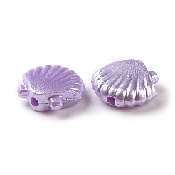 パール調アクリルビーズ  シェル  ミックスカラー  10x11.5x3.5mm  穴：1.5mm  約2173個/500g&nbsp;OACR-A017-06