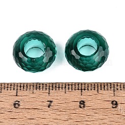 Transparent Glass European Beads&nbsp;GPDL-Q024-14mm-A06