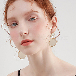 20Pcs Brass Micro Pave Clear Cubic Zirconia Earring Hooks&nbsp;ZIRC-BBC0002-59G