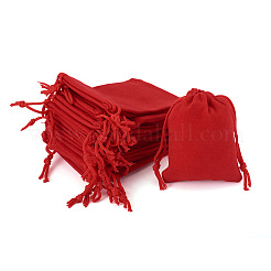 20Pcs Rectangle Velvet Drawstring Pouches&nbsp;TP-TA0001-04D