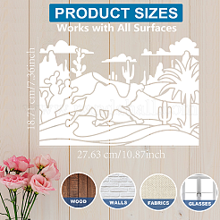 1Pc PET Hollow Out Drawing Painting Stencils&nbsp;DIY-MA0004-78A