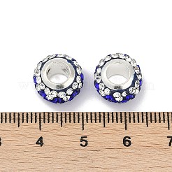 Alloy Rhinestone Clay Pave Beads&nbsp;ALRI-D300-02S-04