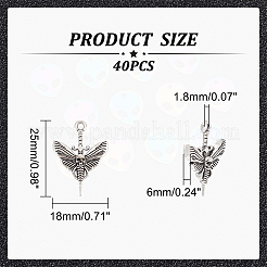40Pcs Tibetan Style Alloy Pendants&nbsp;FIND-UN0001-76
