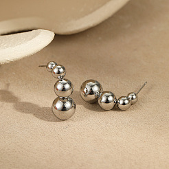 304 Stainless Steel Stud Earrings for Women&nbsp;WGEA6C6-03