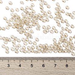 MIYUKIラウンドロカイユビーズ  日本製シードビーズ  8/0  （rr161)透明キャメル  8/0  3mm  穴：1mm  約19000~20500個/ポンド&nbsp;SEED-G008-RR0161