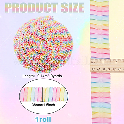 Rainbow Color Polyester Ribbon&nbsp;OCOR-WH0085-78