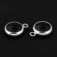 201 ステンレス鋼チューブベイル  ループベイル  リング  銀  12.5x10x3mm  穴：2mm  8mm内径&nbsp;STAS-P198-66A-S