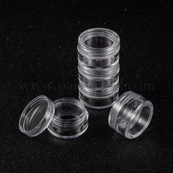プラスチックビーズ収納ケース  コラム  透明  3x1.8cm  容量：5ml（0.17液量オンス）&nbsp;X-C088Y