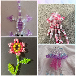 500Pcs UV Plating Acrylic Beads&nbsp;OACR-SP0001-85A