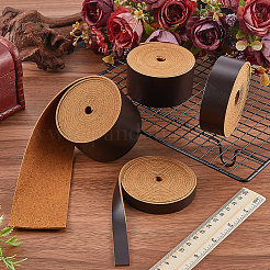 2M Flat AB Grade Cowhide Leather Cord&nbsp;AJEW-WH0479-73B-01