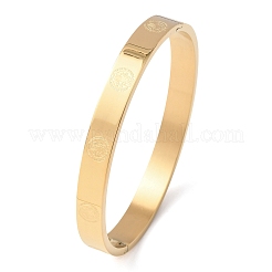304 Stainless Steel Hinged Bangles for Women&nbsp;BJEW-B161-11G-02