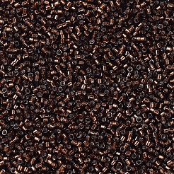 MIYUKIデリカビーズ  シリンダー  日本製シードビーズ  11/0  （db0612)染色銀裏地ダークトパーズ  1.3x1.6mm  穴：0.8mm  約10000個/袋  50 G /袋&nbsp;SEED-X0054-DB0612