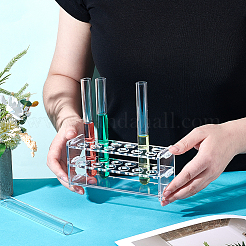Acrylic Test Tube Display Rack&nbsp;AJEW-WH0434-93C-01-1