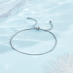 女性用ステンレススチールチェーンアンクレット1個  ステンレス鋼色  280mm&nbsp;AJEW-LP0006-48B-P
