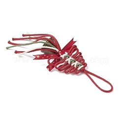 Christmas Tree Cotton String Threads Pendant Decorations&nbsp;HJEW-TA00403-02