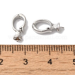 真鍮製ペンダントベイル  カドミウムフリー＆ニッケルフリー＆鉛フリー  プラチナ  12.5~13.5x4x6mm&nbsp;KK-H483-15P