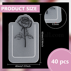 40Pcs PP Plastic Floating Page Marker Bookmarks&nbsp;AJEW-BC0009-20