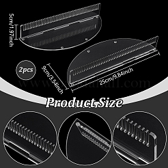 Acrylic Hairpiece Display Stands&nbsp;ODIS-WH0078-88