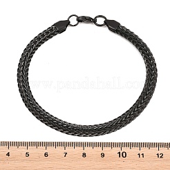 304 Stainless Steel Wheat Chain Bracelets for Women Men&nbsp;BJEW-H643-03EB