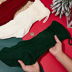 3Pcs 3 Colors Knitted Acrylic Fiber Hanging Stocking Bags&nbsp;AJEW-SP0004-03