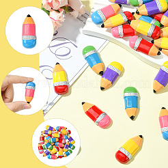 30Pcs 5 Colors Opaque Resin Cabochons&nbsp;RESI-SC0006-23