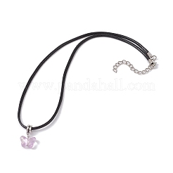 Glass Butterfly Pendant Necklaces&nbsp;NJEW-JN04572