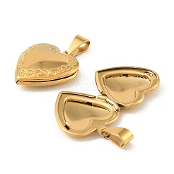 316 Stainless Steel Locket Pendants&nbsp;STAS-O135-06G