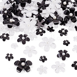 100Pcs 10 Styles Flower Resin Cabochons&nbsp;RESI-TA0004-28A