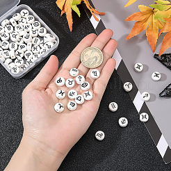 72Pcs 12 Style Handmade Porcelain Ceramic Beads Strands&nbsp;PORC-BC0001-01