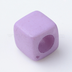 Solid Color Acrylic European Beads&nbsp;SACR-T001-02G