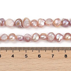 天然養殖淡水パールビーズ連売り  研磨両側  グレードA +  アザミ  6~7mm  穴：0.6mm  約56個/連  13.39~13.54''（34~34.4センチメートル）&nbsp;PEAR-P064-19H-01M