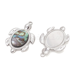 Natural Paua Shell Epoxy Resin Pendants&nbsp;PALLOY-JF05271-02