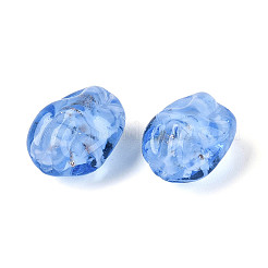 Handmade Lampwork & Glitter Powder Beads Strands&nbsp;LAMP-T023-29C