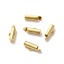 真鍮製コードエンドパーツ  カドミウムフリー＆鉛フリー  コラム  24KGP本金メッキ  12x4mm  穴：1.5mm  内径：3mm&nbsp;FIND-Z039-22C-G
