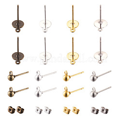 Brass Stud Earring Findings&nbsp;KK-TA0007-78