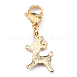 Christmas Theme Alloy Enamel Pendants&nbsp;HJEW-JM00427