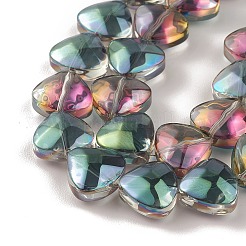 Transparent Electroplate Glass Bead Strands&nbsp;EGLA-P050-HP02