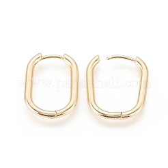 Brass Huggie Hoop Earrings&nbsp;EJEW-F245-04G-B