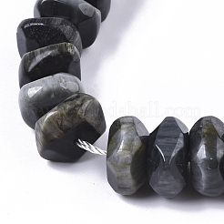 Natural Hawk's Eye Beads Strands&nbsp;G-R462-10